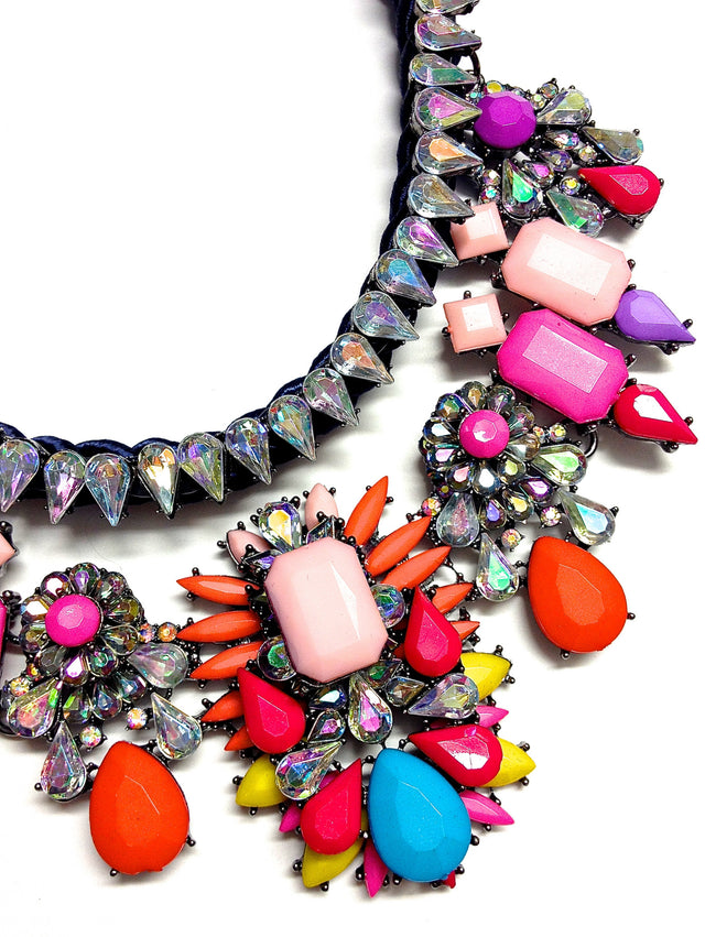Multi-Color Two-Tier Necklace