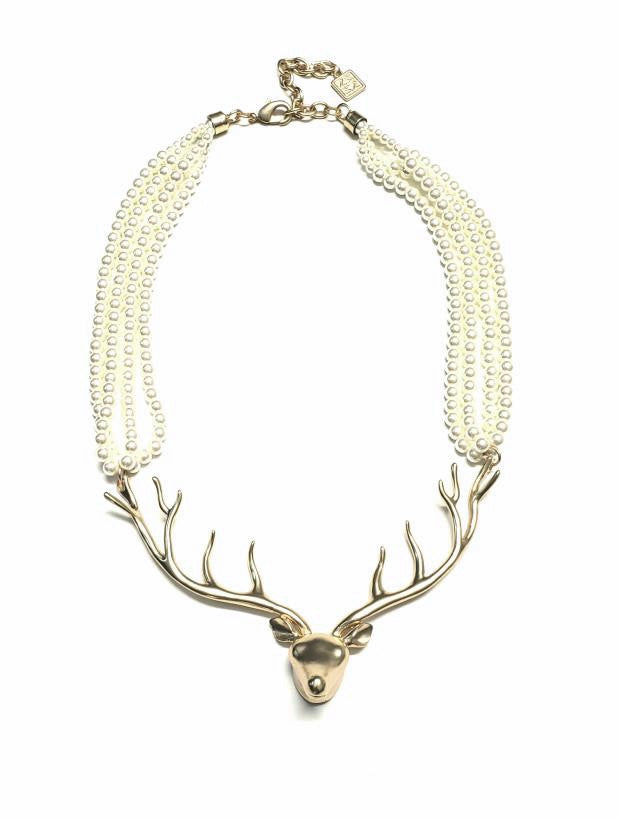 3-D Deer Necklace