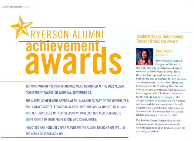 Ryerson Achievement Award