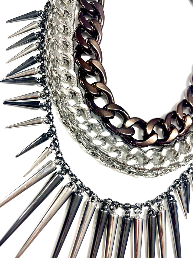 Chain & Spike Necklace