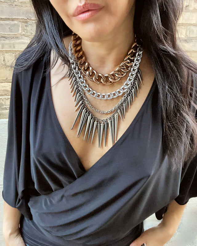 Chain & Spike Necklace