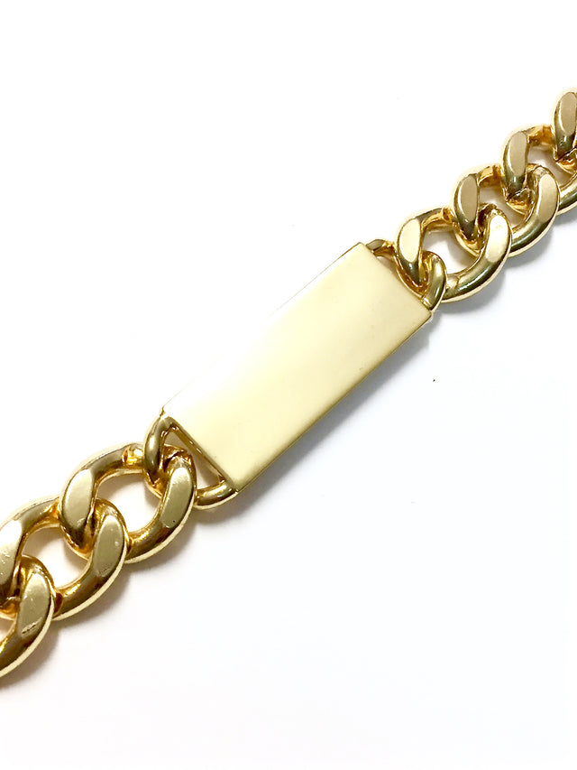 Gold Plate Chain Necklace