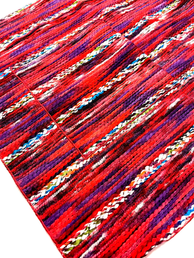 Regular Size Pocket Scarf in a Multi Red